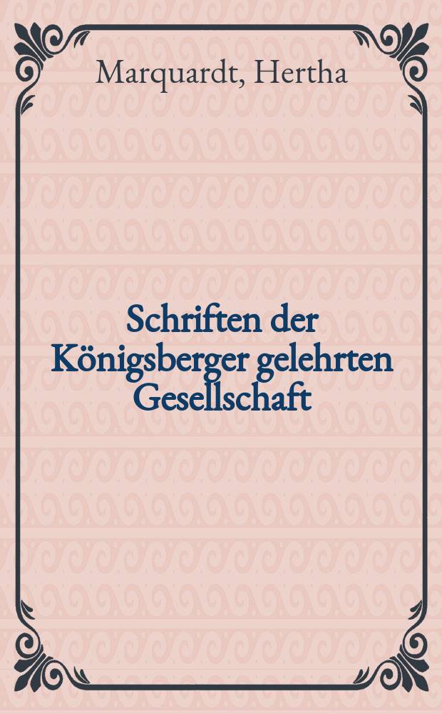 Schriften der Königsberger gelehrten Gesellschaft : Geisteswissenschaftliche Klasse. Jahr14 1937/1938, H.3 : Die altenglischen Kenningar