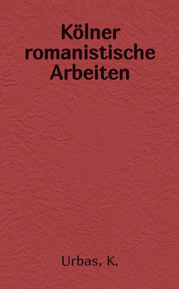 Kölner romanistische Arbeiten : Hrsg. vom Romanischen Seminar der Univ. Köln. Erhebungen und Analysen zur Verbreitung der "Liaison ..."