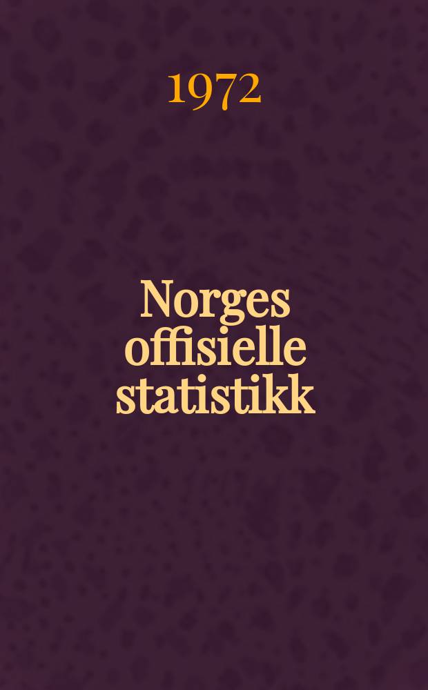 Norges offisielle statistikk