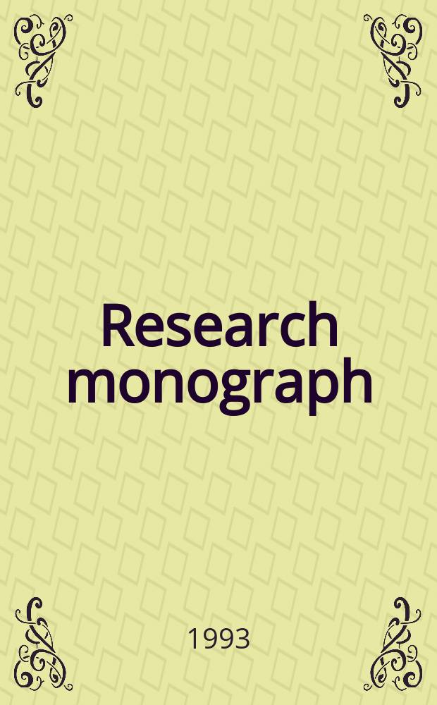 Research monograph