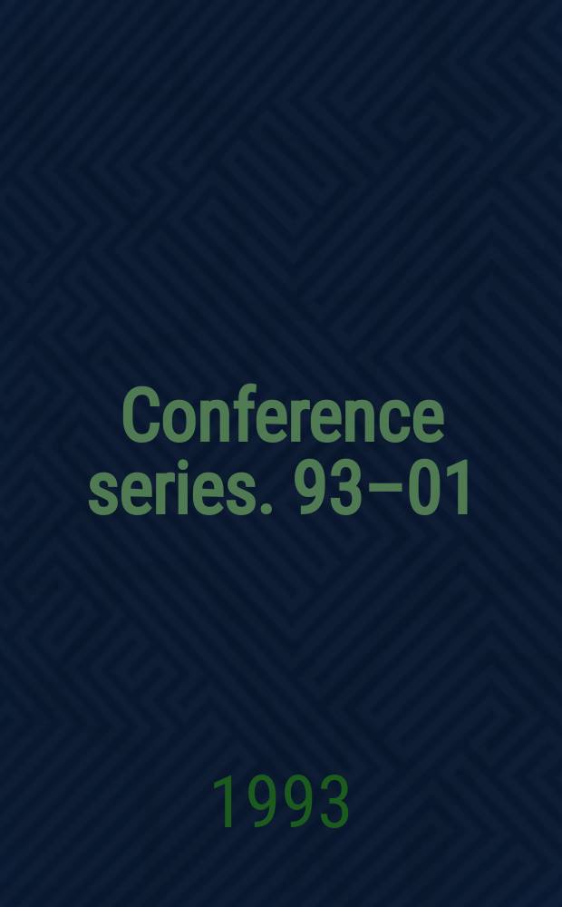 Conference series. 93–01 : Social issues in Korea