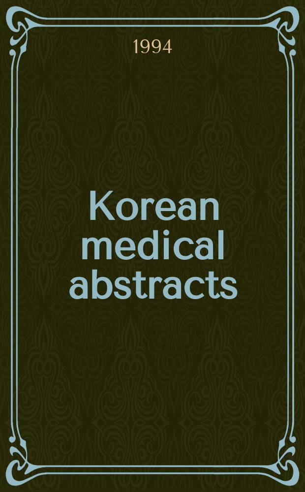 Korean medical abstracts