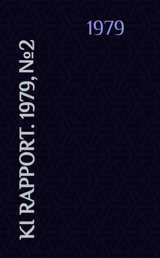 KI Rapport. 1979, №2 : Karakterisering av blästrade ytor...