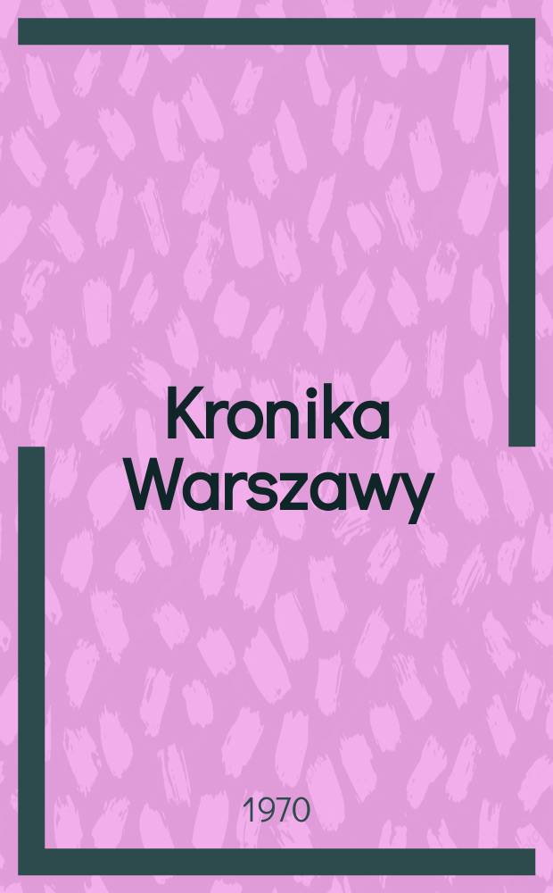 Kronika Warszawy