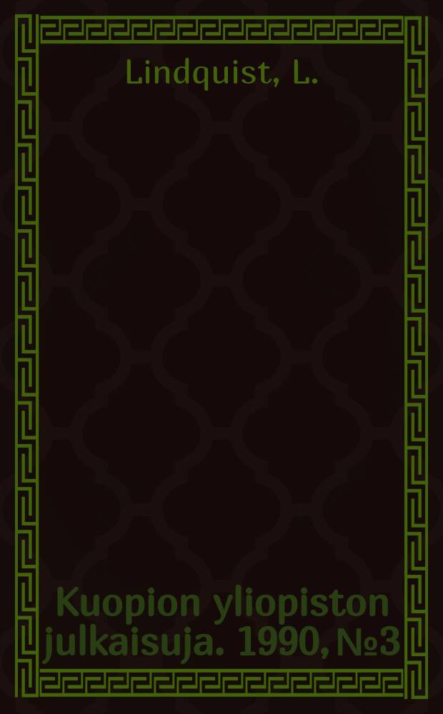 Kuopion yliopiston julkaisuja. 1990, №3 : Aminoacyl - tRNAs and free amino ...