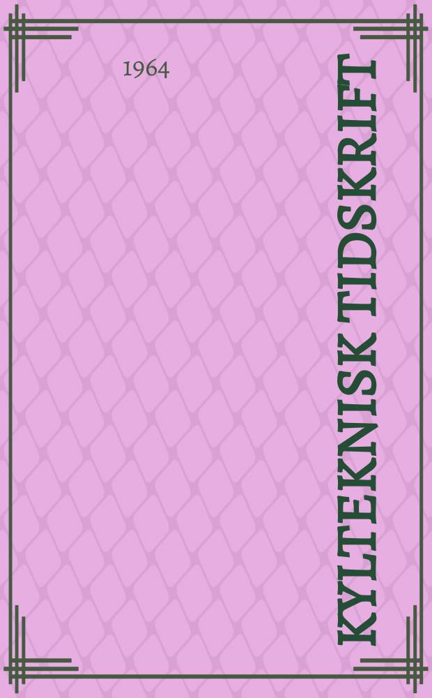 Kylteknisk tidskrift