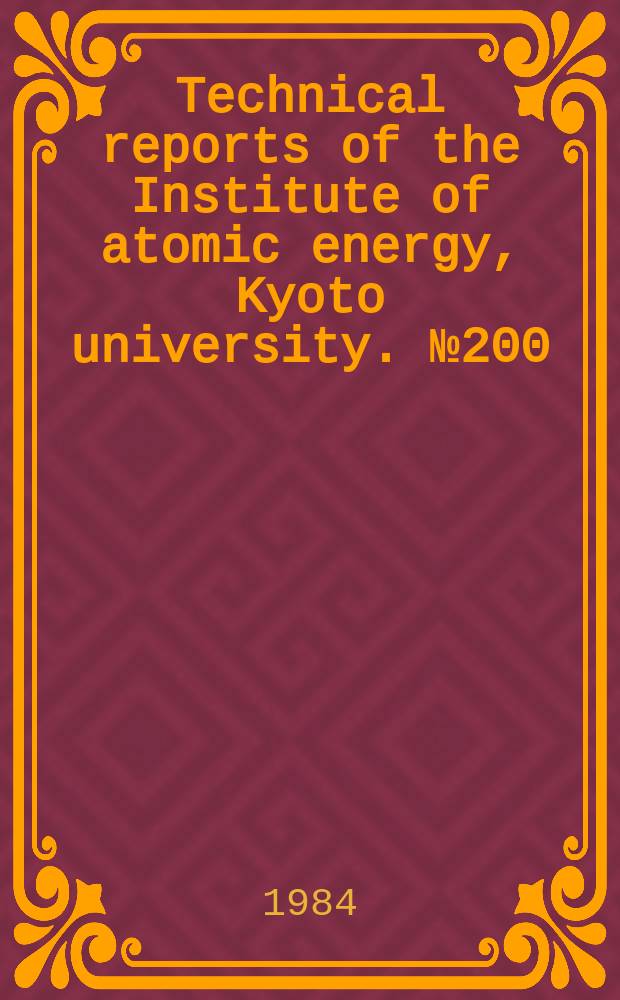 Technical reports of the Institute of atomic energy, Kyoto university. №200 : A study of forced convective boiling heat