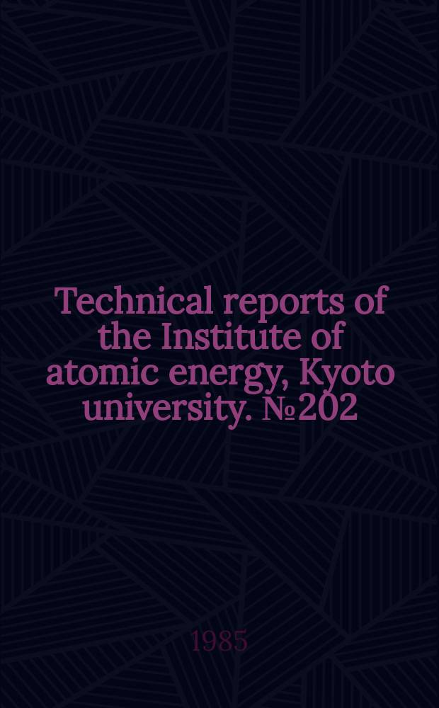 Technical reports of the Institute of atomic energy, Kyoto university. №202 : Laser flash method for measuring thermal conductivities of liquids