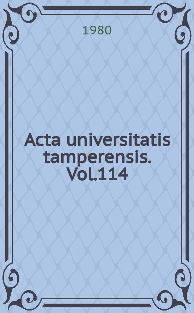 Acta universitatis tamperensis. Vol.114 : Clinical studies on drug treatment