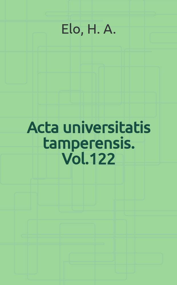 Acta universitatis tamperensis. Vol.122 : Avidin induction by tissue injury
