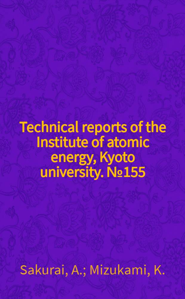 Technical reports of the Institute of atomic energy, Kyoto university. №155 : An approximate expression of heat transfer