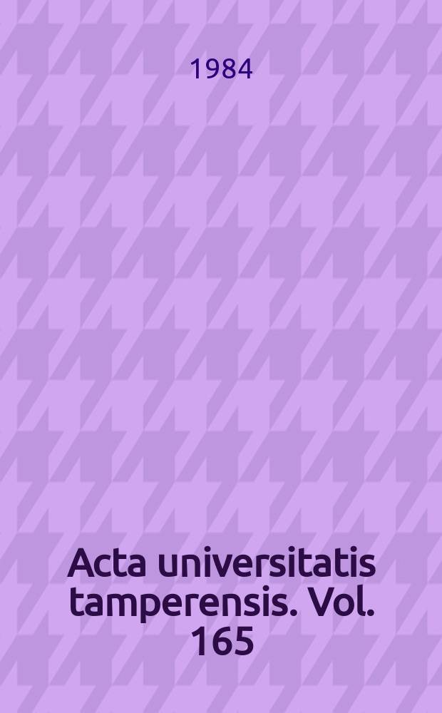 Acta universitatis tamperensis. Vol. 165 : Microfluorimetric study on the catecholamines of the sympathoadrenal system of the rat