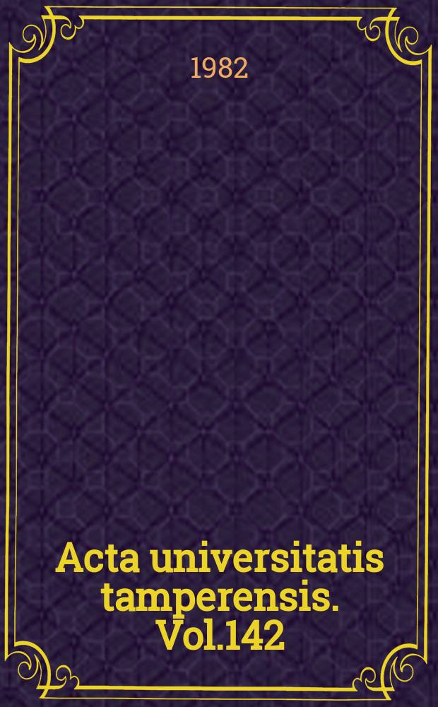 Acta universitatis tamperensis. Vol.142 : Sympathetic inhibitory drugs in the treatment