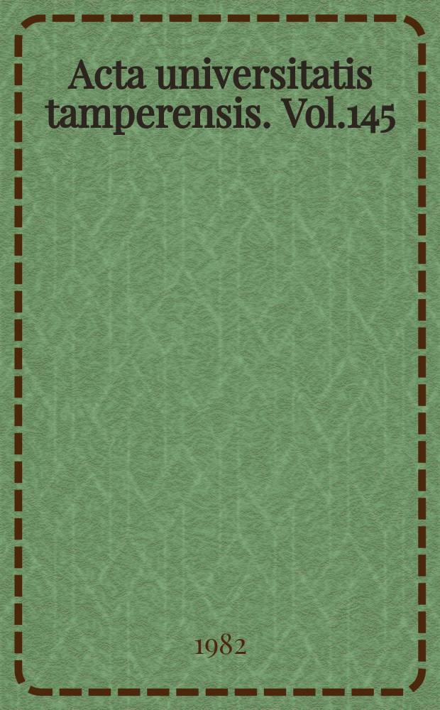 Acta universitatis tamperensis. Vol.145 : Epileptikkojen kuolleisuus Suomessa vuosina