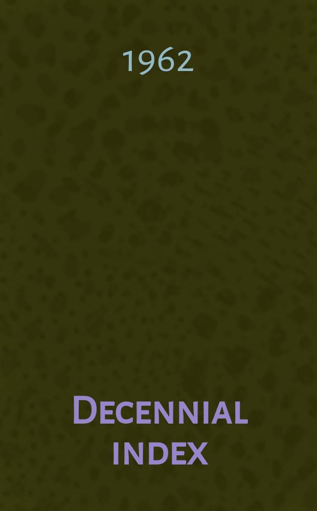 Decennial index
