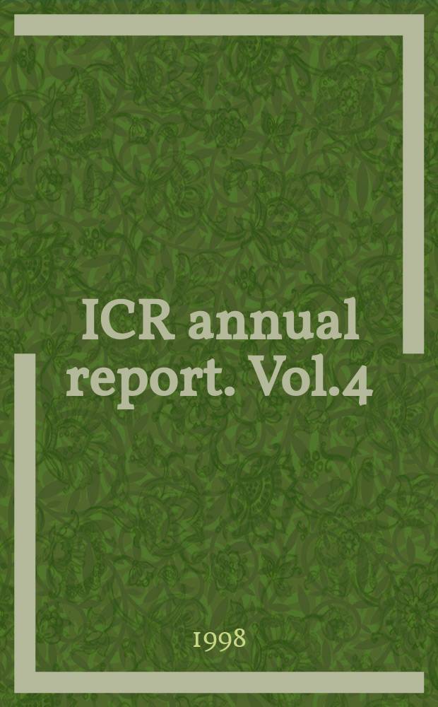 ICR annual report. Vol.4 : 1997