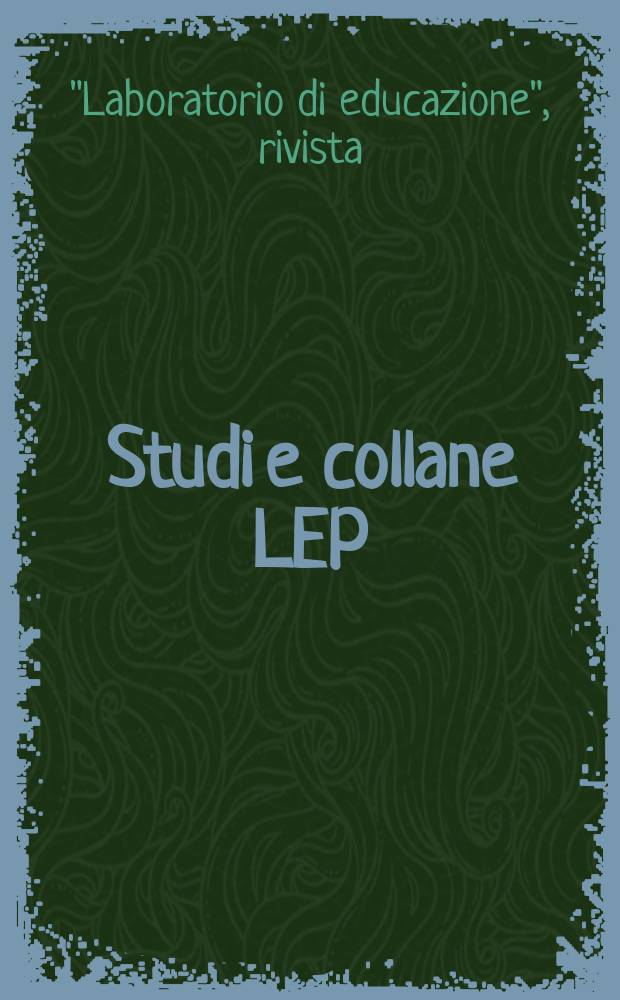 Studi e collane LEP