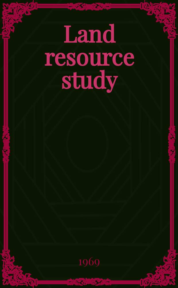 Land resource study