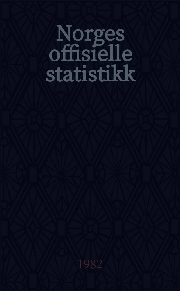 Norges offisielle statistikk