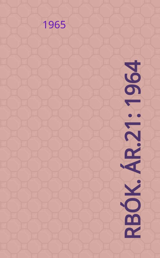 Árbók. Ár.21 : 1964