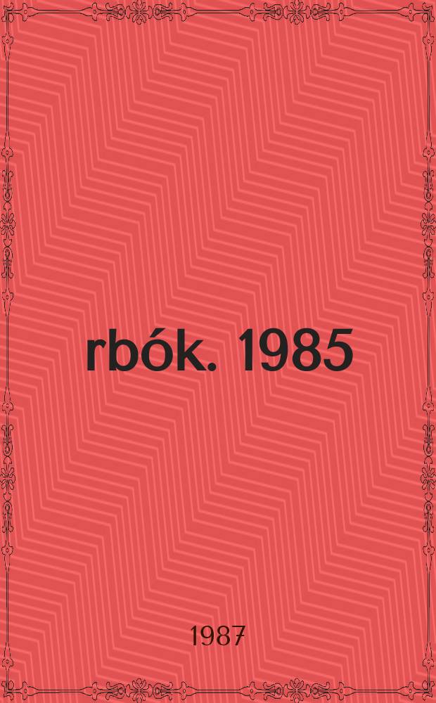 Árbók. 1985