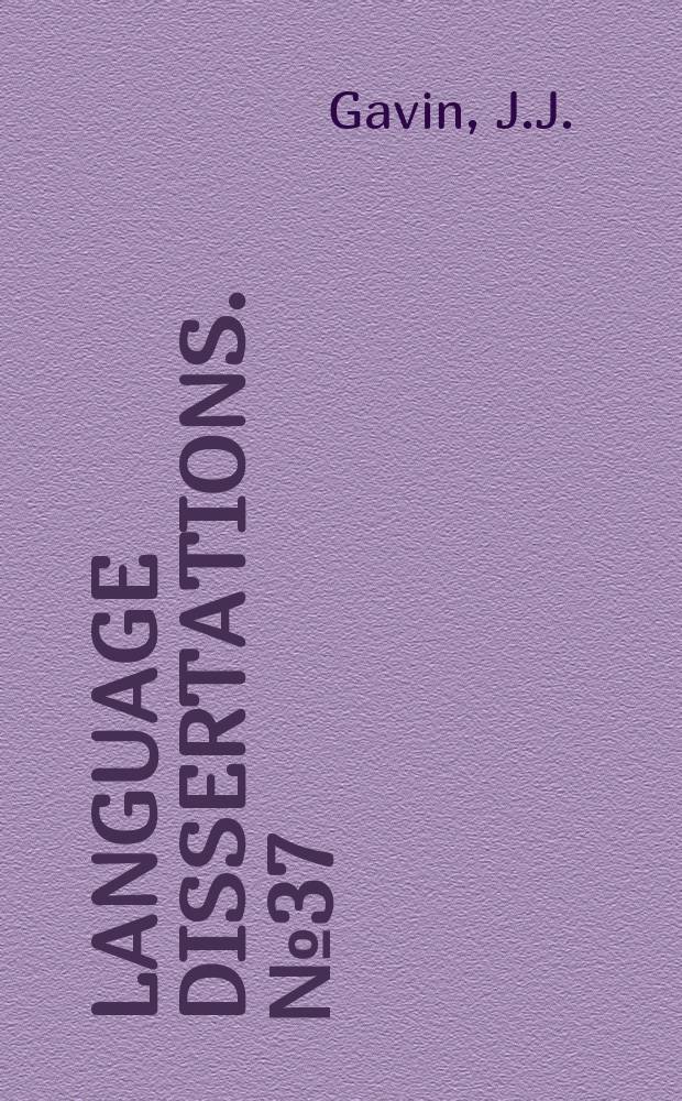 Language dissertations. №37 : The syntax of the Gesta Francorum