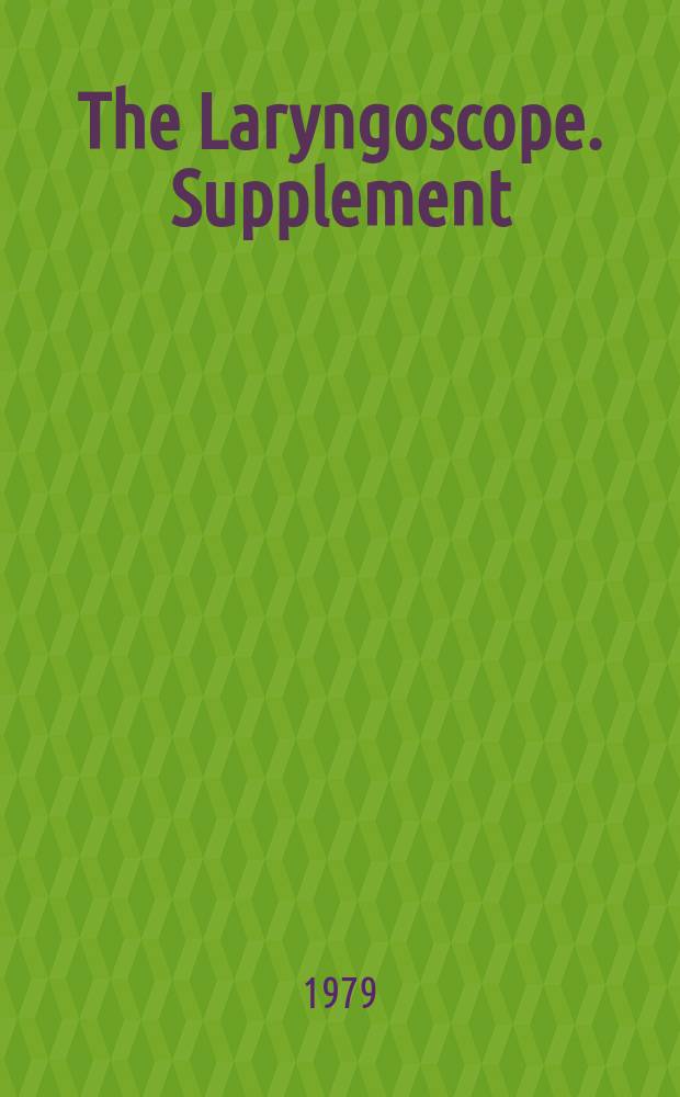 The Laryngoscope. Supplement