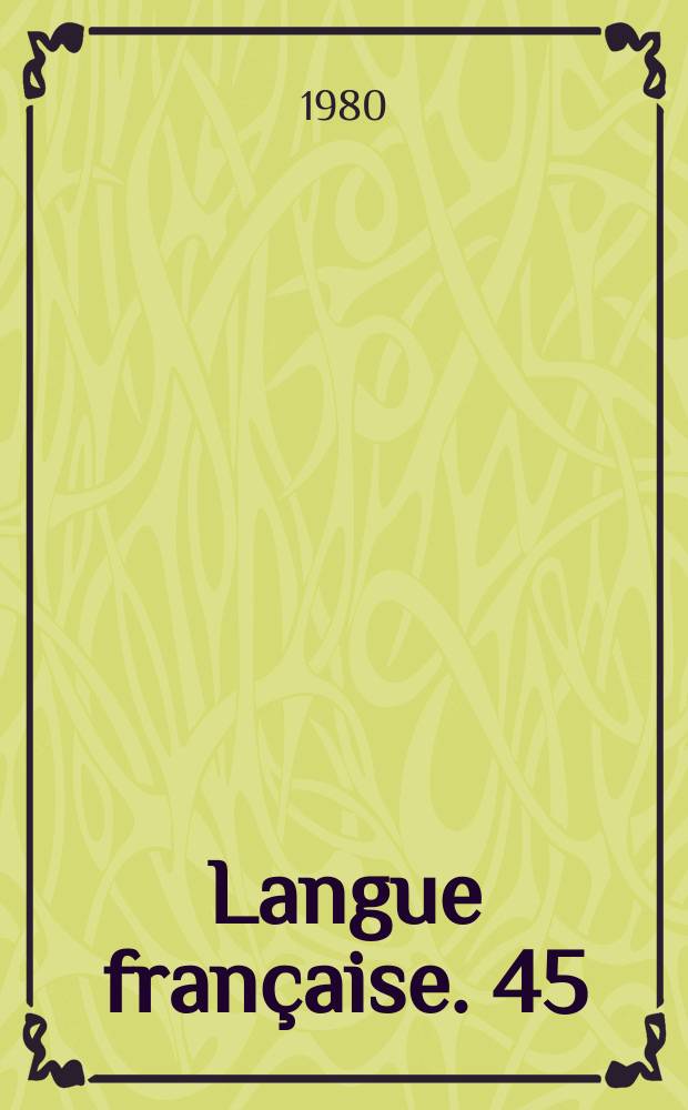 Langue française. 45 : La ponctuation