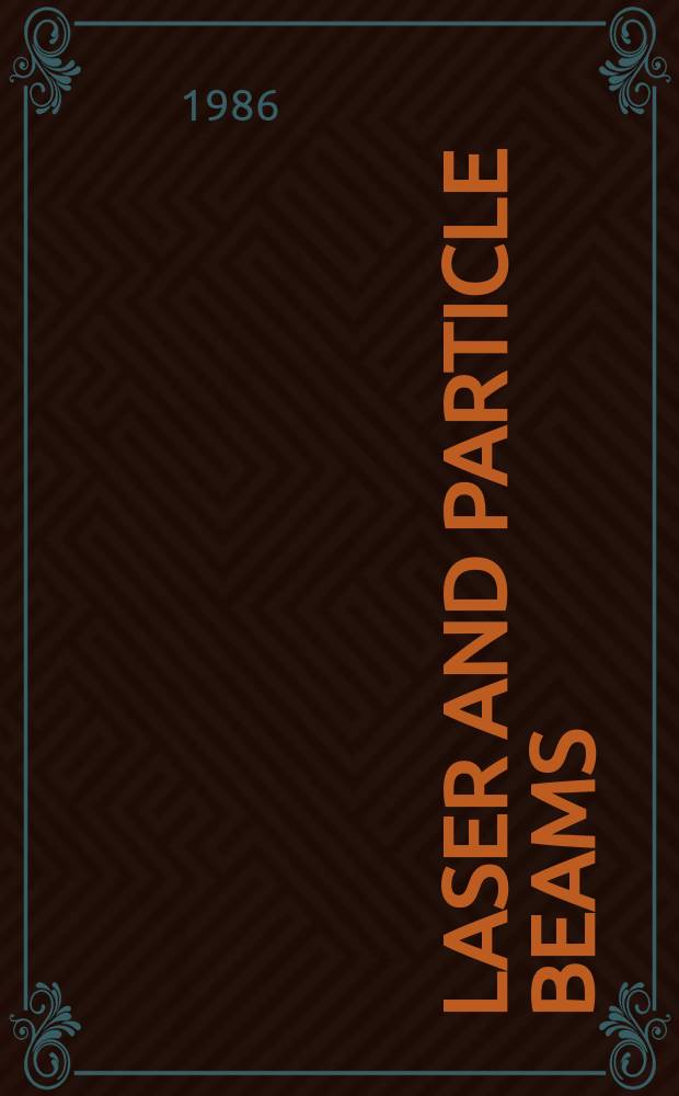 Laser and particle beams : Physics of high energy densities
