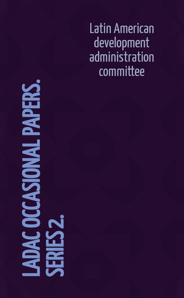 LADAC occasional papers. Series 2.