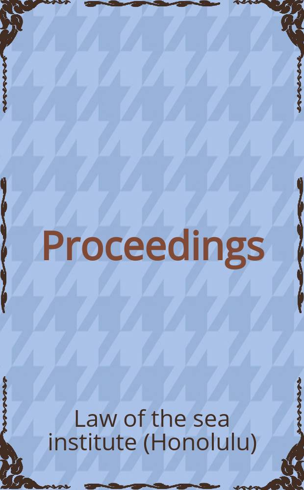 Proceedings