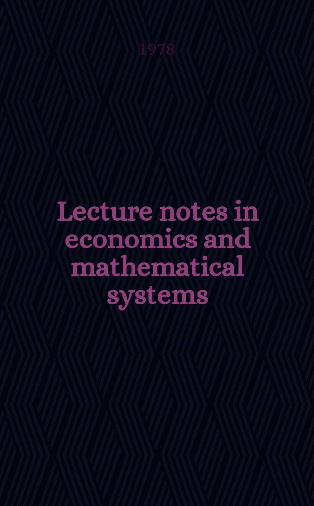 Lecture notes in economics and mathematical systems : Operations research, computer science , social science : Set valued dynamical systems