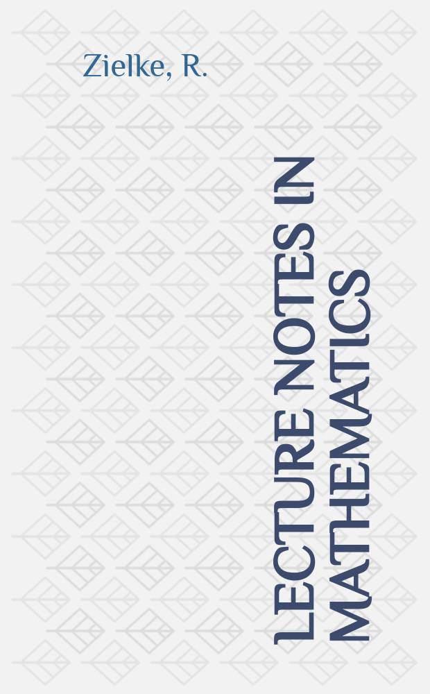Lecture notes in mathematics : An informal series of special lectures, seminars and reports on mathematical topics : Discontinuous Čeby&scaron;ev systems