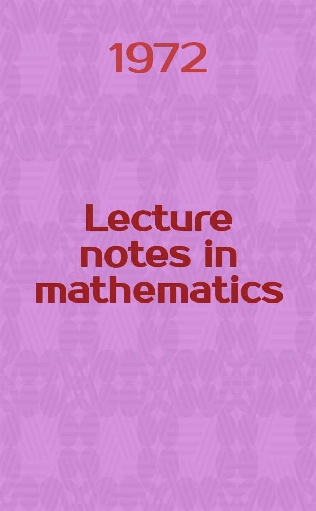 Lecture notes in mathematics : An informal series of special lectures, seminars and reports on mathematical topics : Finely harmonic functions