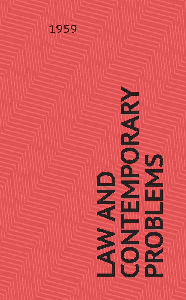 Law and contemporary problems