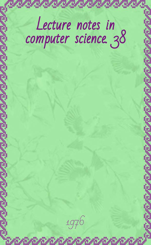 Lecture notes in computer science. 38 : An optimized translation process and its application ...