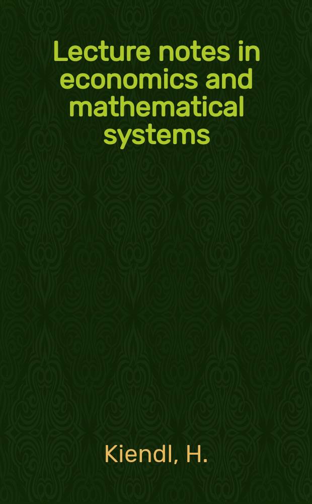 Lecture notes in economics and mathematical systems : Operations research, computer science , social science. 73 : Suboptimale Regler mit abschnittweise linearer Struktur