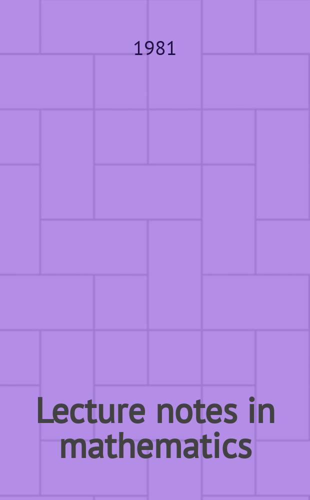 Lecture notes in mathematics : An informal series of special lectures, seminars and reports on mathematical topics. №408 : Potential theory