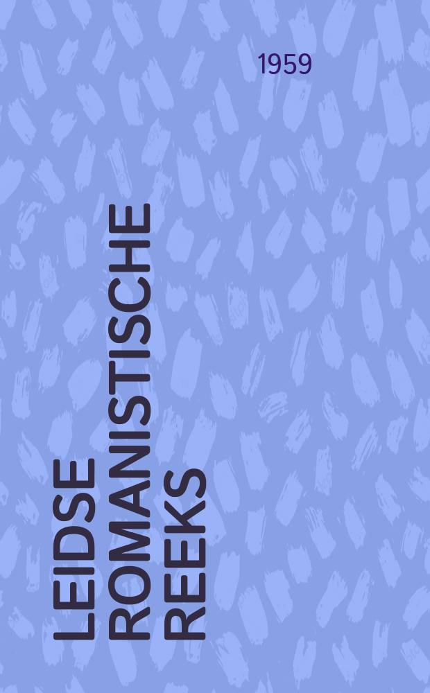 Leidse romanistische reeks