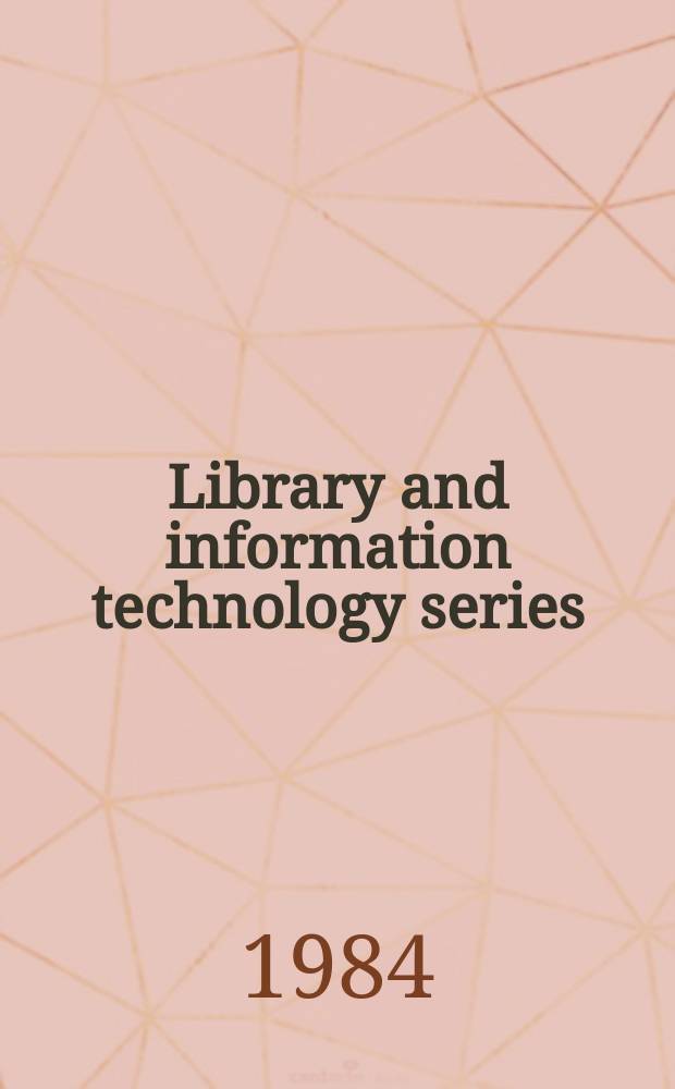 Library and information technology series