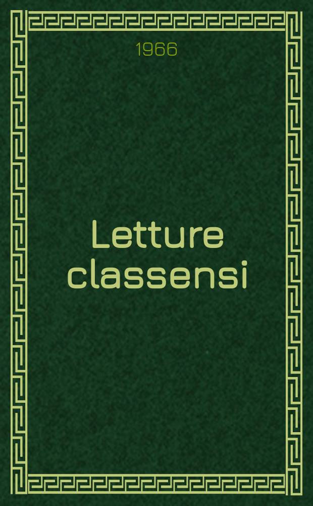 Letture classensi