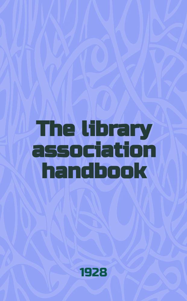 The library association handbook