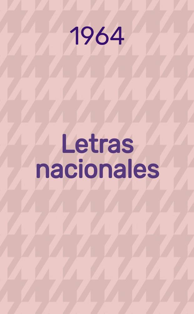 Letras nacionales