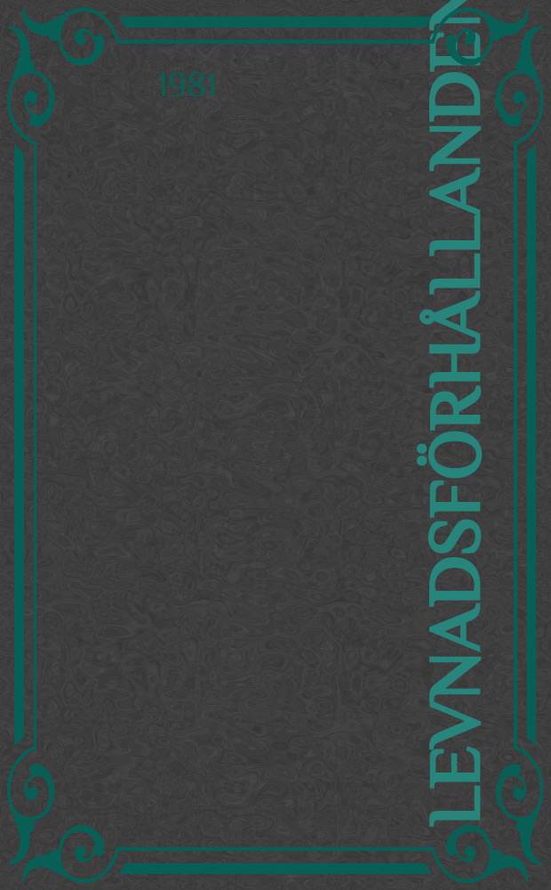 Levnadsförhållanden : Rapport. №26 : Data om invandrare