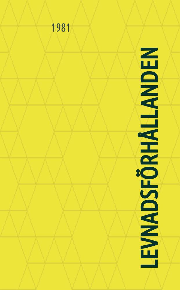 Levnadsförhållanden : Rapport. №27 : Social report on inequality in Sweden