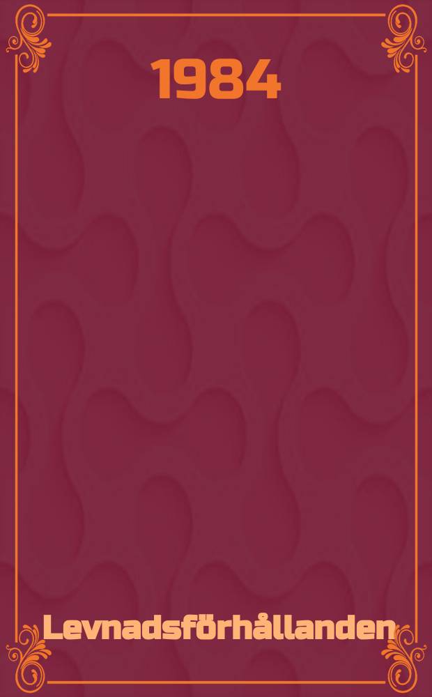 Levnadsförhållanden : Rapport. №38 : Tema invandrare