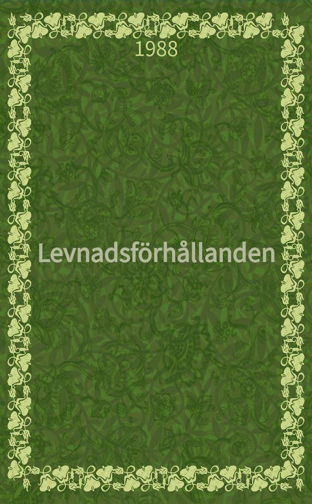Levnadsförhållanden : Rapport. №57 : Minskad lönespridning 1968-1981