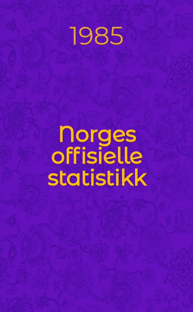 Norges offisielle statistikk