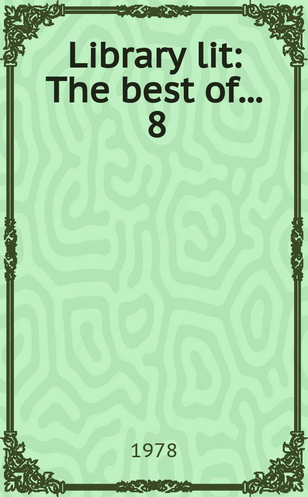Library lit : The best of ... 8 : 1977
