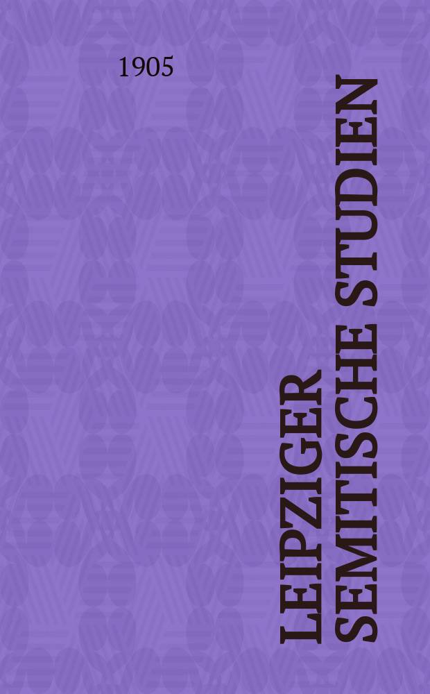 Leipziger semitische Studien